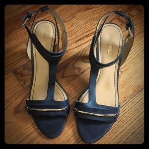 Nine West T strap heels